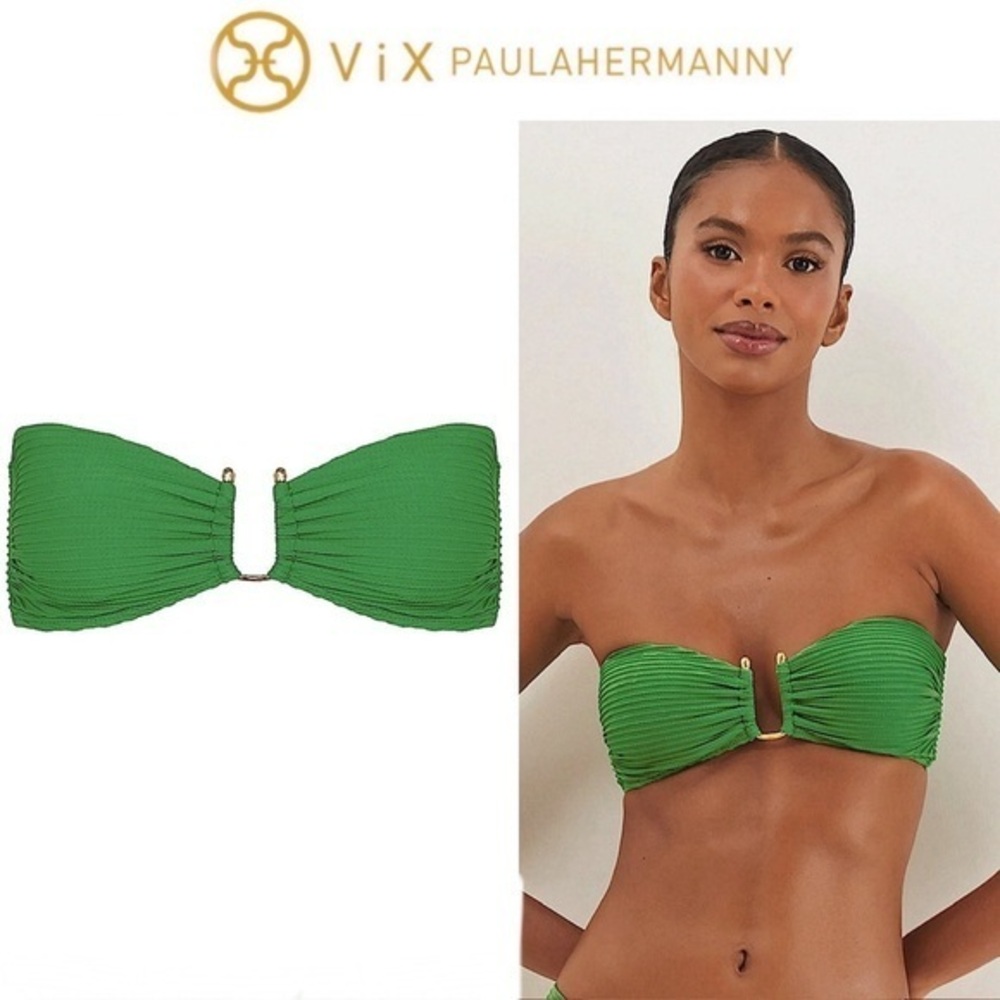 VIX JILL SQUARE BANDEAU-FANY BIKINI SZ M 158$